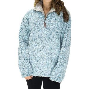 True Grit Frosty Tipped half zip pullover